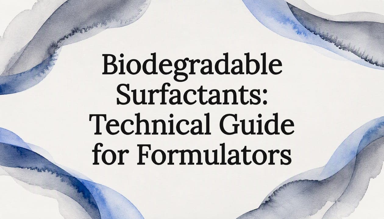 Biodegradable Surfactants: Technical Guide for Formulators