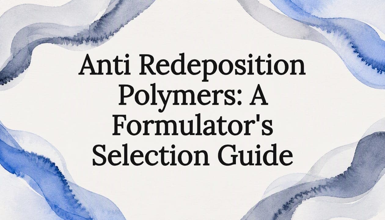 Anti Redeposition Polymers: A Formulator's Selection Guide