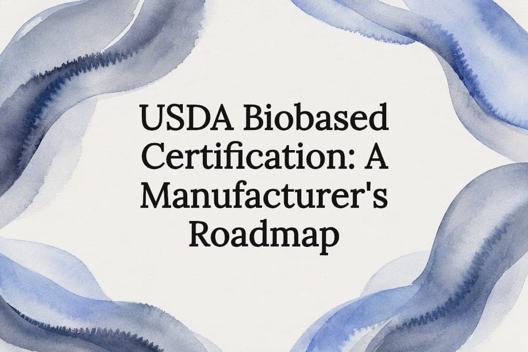 USDA Biobased Certification: A Manufacturer's Roadmap