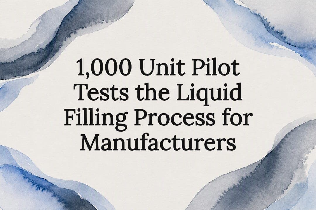 1,000 Unit Pilot Tests the Liquid Filling Process for Manufacturers
