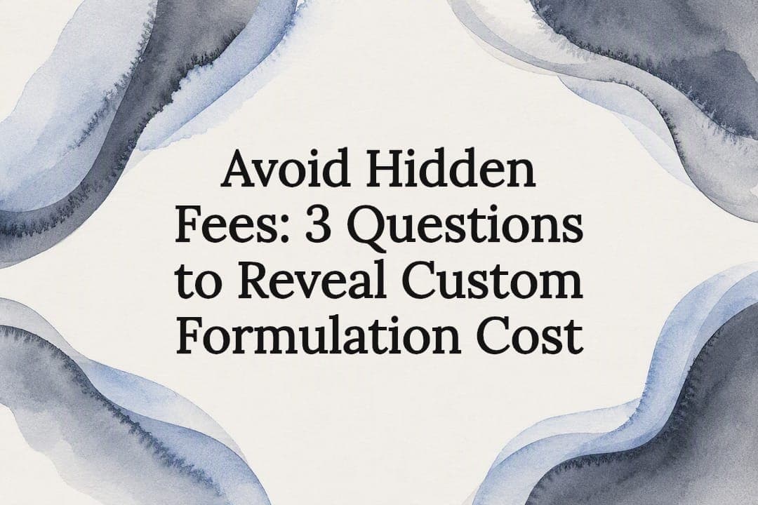 Avoid Hidden Fees: 3 Questions to Reveal Custom Formulation Cost