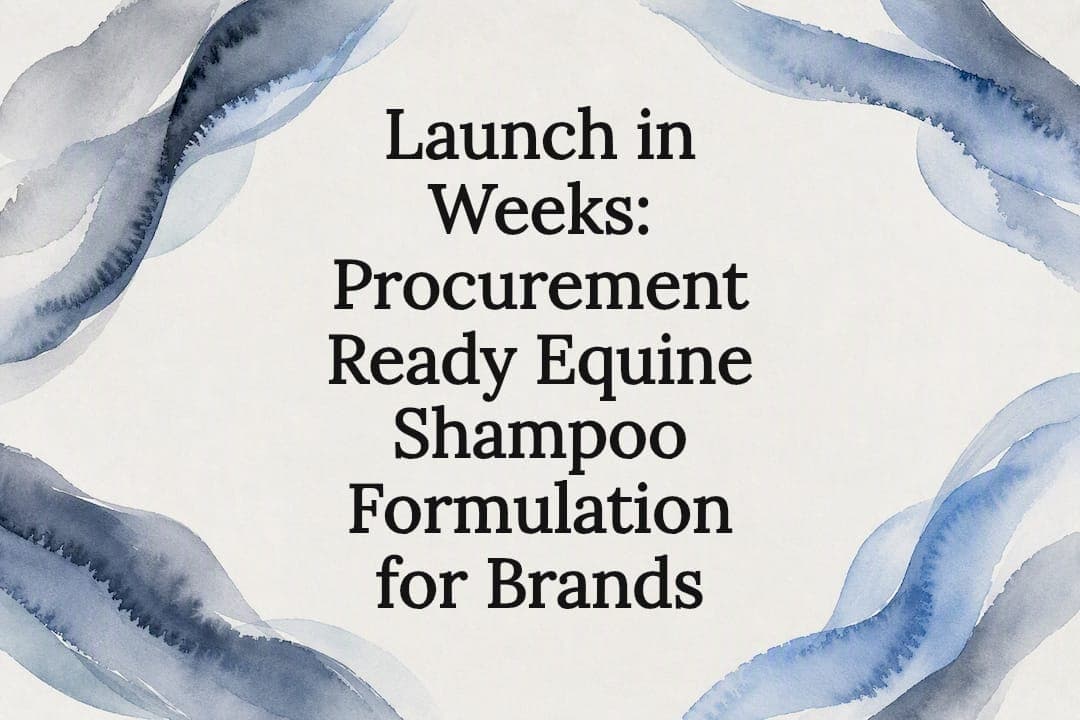 Launch in Weeks: Procurement Ready Equine Shampoo Formulation for Brands