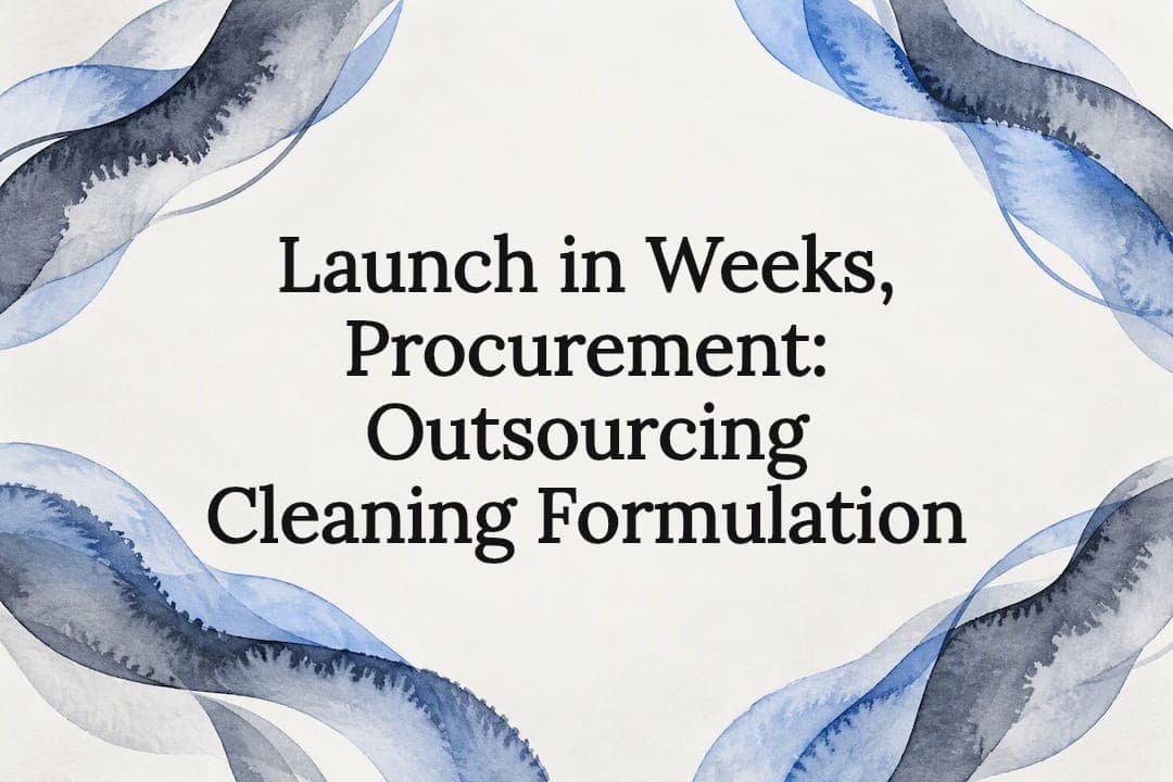 Launch in Weeks, Procurement: Outsourcing Cleaning Formulation