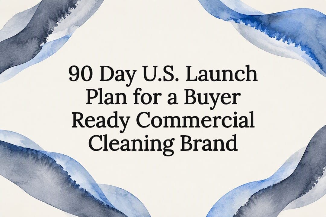 90 Day U.S. Launch Plan for a Buyer Ready Commercial Cleaning Brand