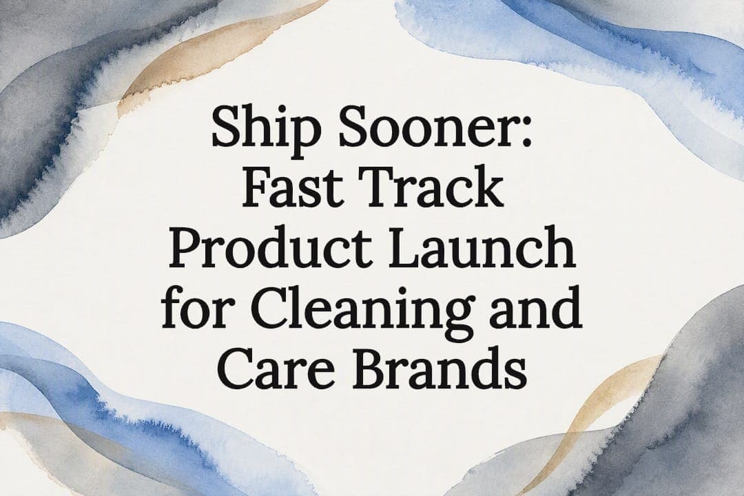 Ship Sooner: Fast Track Product Launch for Cleaning and Care Brands
