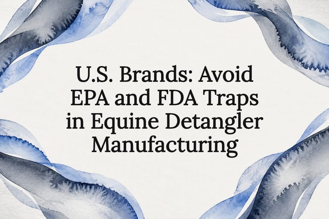 U.S. Brands: Avoid EPA and FDA Traps in Equine Detangler Manufacturing