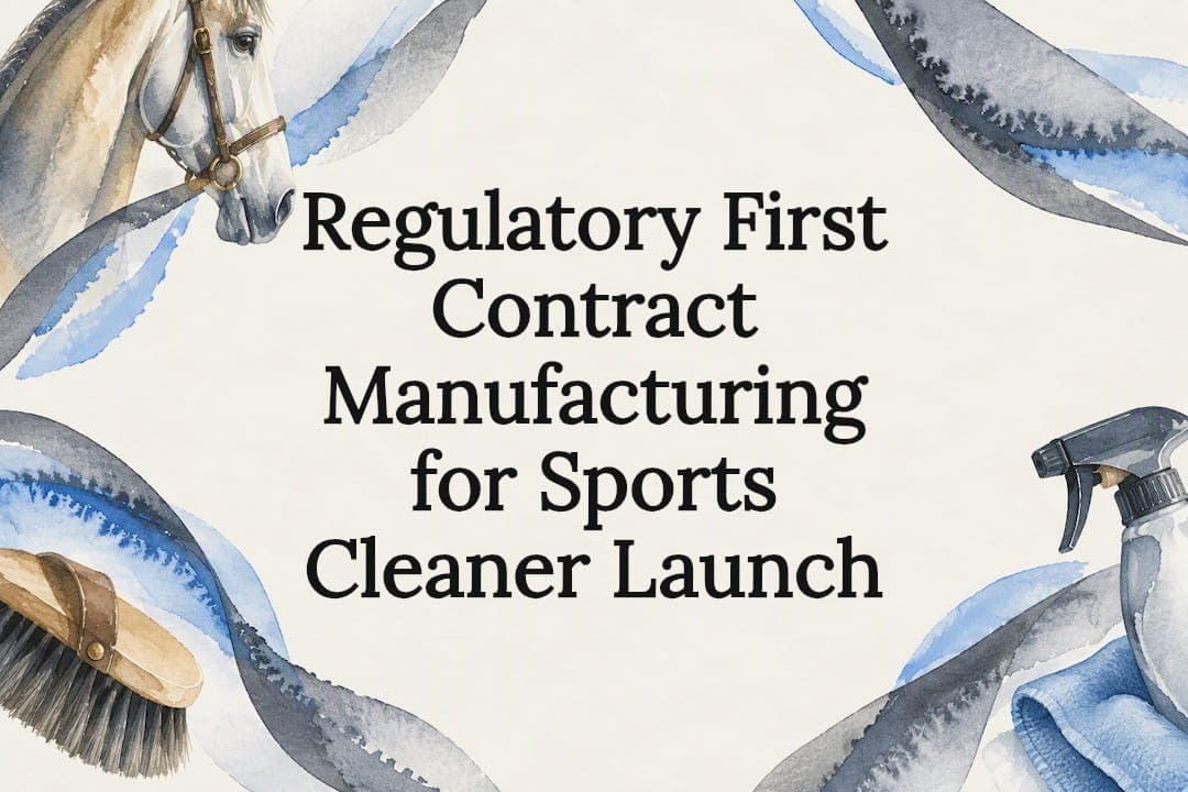 Regulatory First Contract Manufacturing for Sports Cleaner Launch