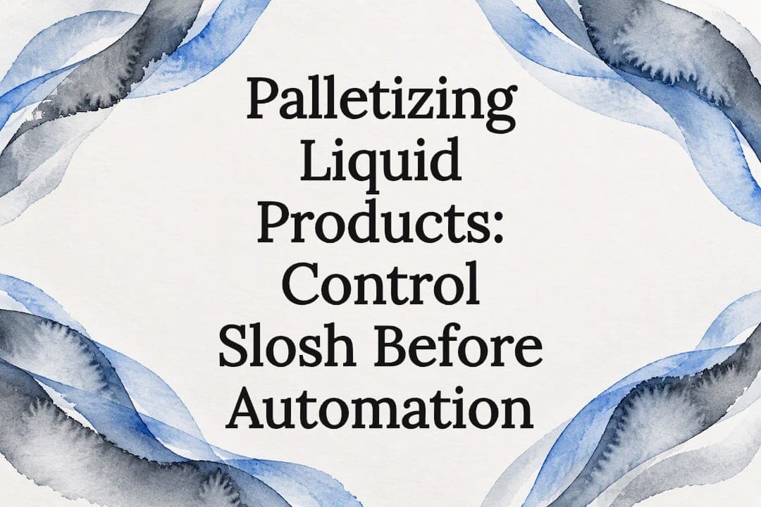 Palletizing Liquid Products: Control Slosh Before Automation