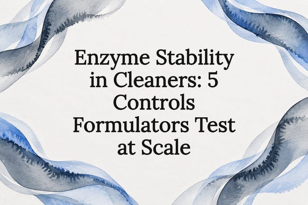 Enzyme Stability in Cleaners: 5 Controls Formulators Test at Scale