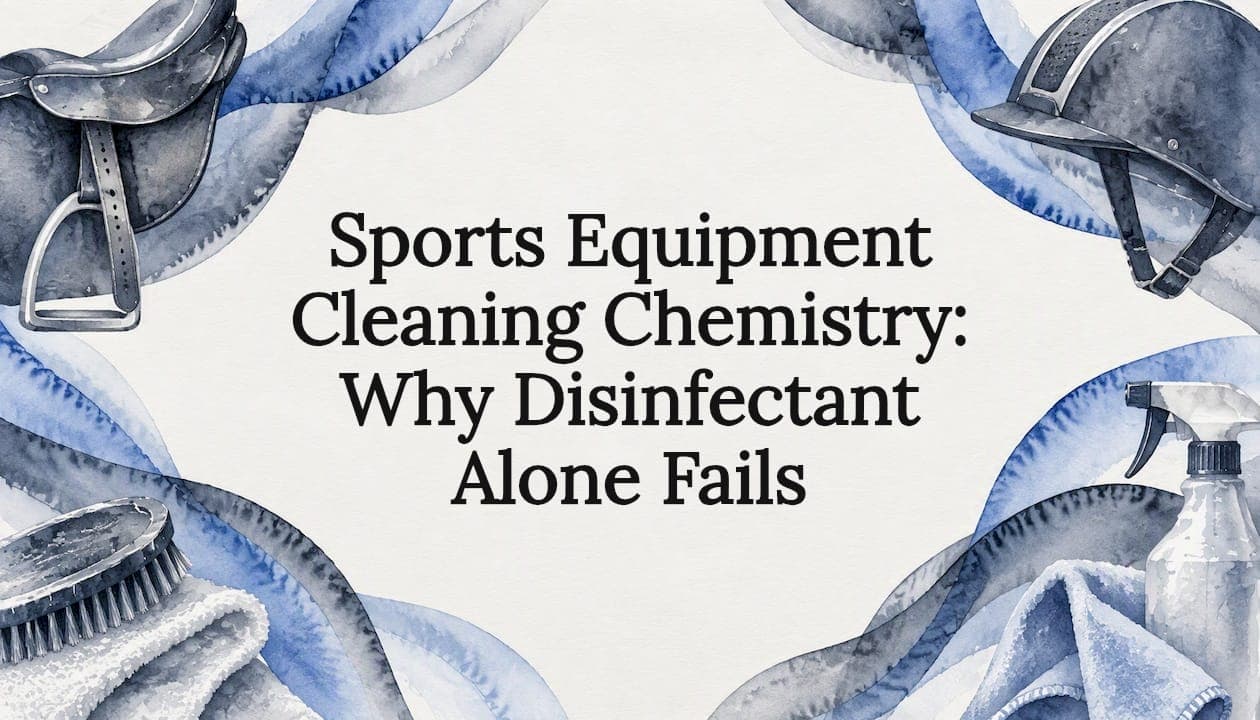 Sports Equipment Cleaning Chemistry: Why Disinfectant Alone Fails