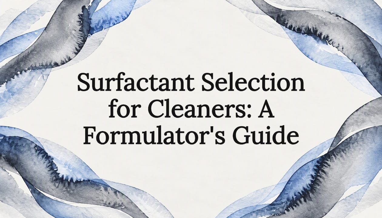 Surfactant Selection for Cleaners: A Formulator's Guide
