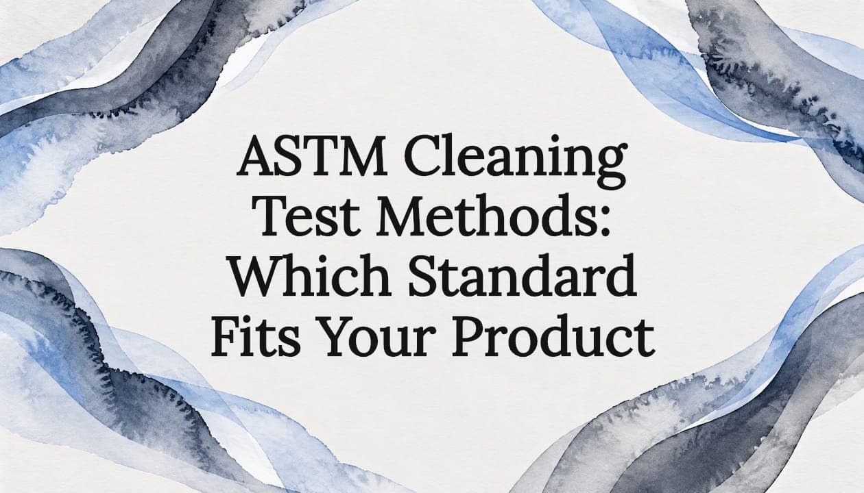 ASTM Cleaning Test Methods: Which Standard Fits Your Product
